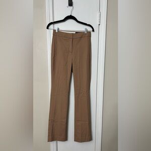 JCrew Tan Willa Full length Flare Pant in Italian City Wool Blend